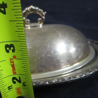 Lot 103 - Silver On Copper Covered Serving Platter