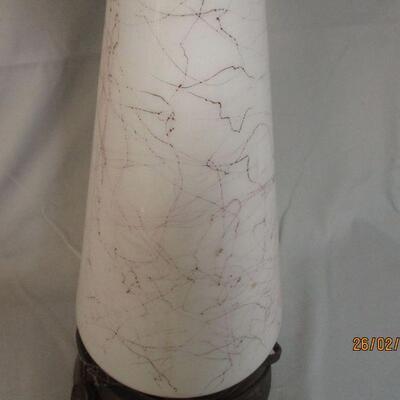 Lot 32 - Milk Glass Lamp