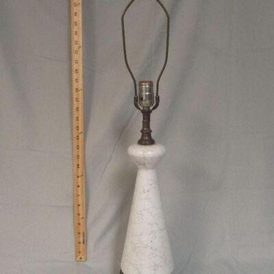 Lot 32 - Milk Glass Lamp