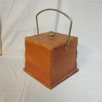 Lot 51 - Wood Box with Eagle Emblem