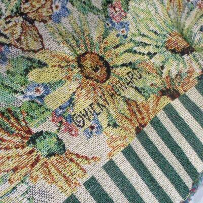 Lot 56 - Cotton Sunflower Tapestry Blanket