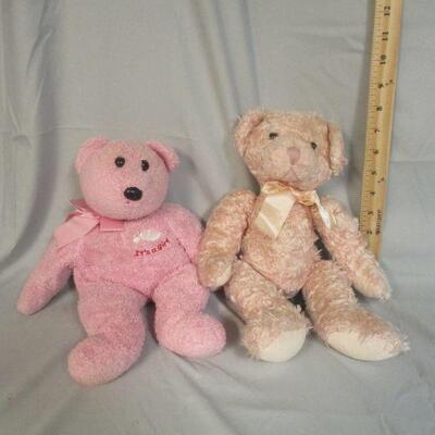 Lot 62 - (2) Pink Bears Russ and Ty