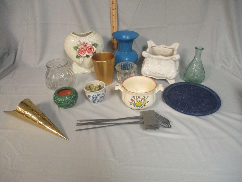 Lot 66 Collection Of Vases And Planters Local Pick Up Only