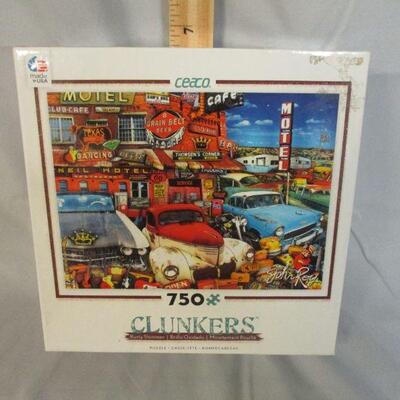 Lot 68 - 750 Piece Jigsaw Puzzle Clunker Cars