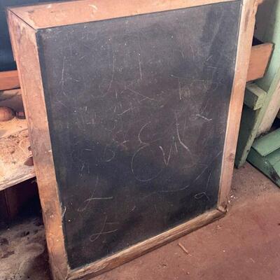 Heavy chalk board from old school house 