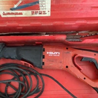 348 Hilti WSR 1400-PE Reciprocating Saw and Drill Master Polisher/Sander