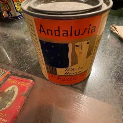 Andalusia Henna / vintage tin