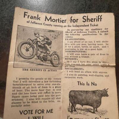 Frank Mortier for Sheriff 