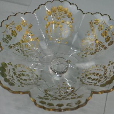 Lot 14 Large Punch Bowl, Matching punch cups, depression glass