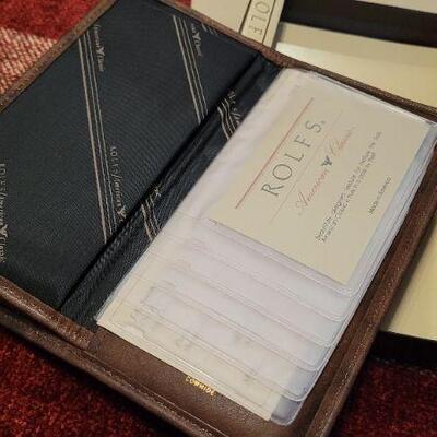 Lot 301: (2) Vintage New Stock ROLFS Leather Wallets