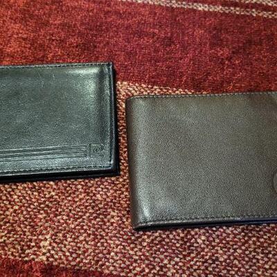 Lot 302: (2) Vintage New Stock PIERRE CARDIN Leather Wallets