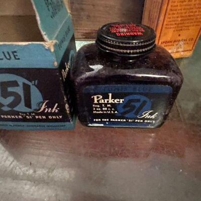 Parker 51 ink jar in box