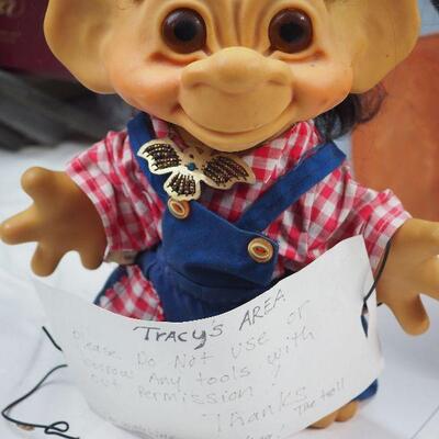 Lot 16 Troll House and Kitsch paintings, Disney animal figurines