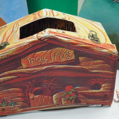 Lot 16 Troll House and Kitsch paintings, Disney animal figurines