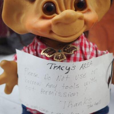 Lot 16 Troll House and Kitsch paintings, Disney animal figurines
