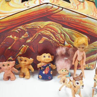 Lot 16 Troll House and Kitsch paintings, Disney animal figurines