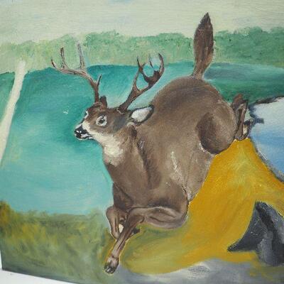 Lot 16 Troll House and Kitsch paintings, Disney animal figurines