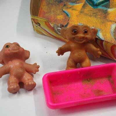 Lot 16 Troll House and Kitsch paintings, Disney animal figurines