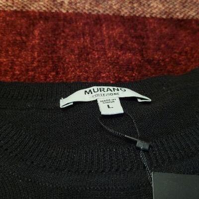 Lot 304: (2) New w/ Tags Men's MURANO Silk Sweaters Size LARGE 