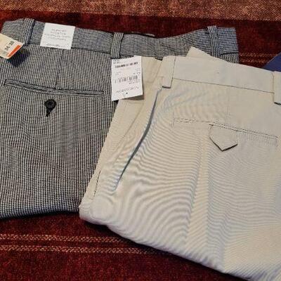 Lot 306: (2) New w/ Tags Men's Dress Pants Size 34/30 & 35W