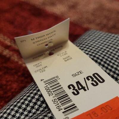 Lot 306: (2) New w/ Tags Men's Dress Pants Size 34/30 & 35W