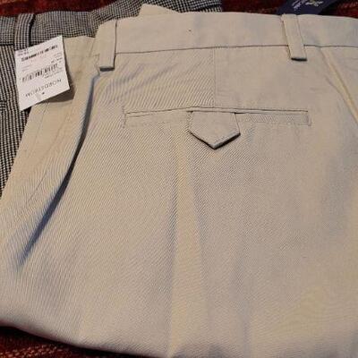 Lot 306: (2) New w/ Tags Men's Dress Pants Size 34/30 & 35W