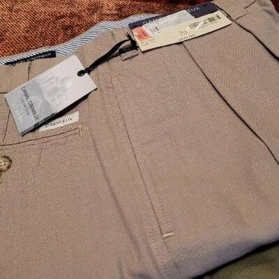 Lot 307: (3) New w/ Tags Pairs of Men's Dress Pants (2) & Shorts (2) 