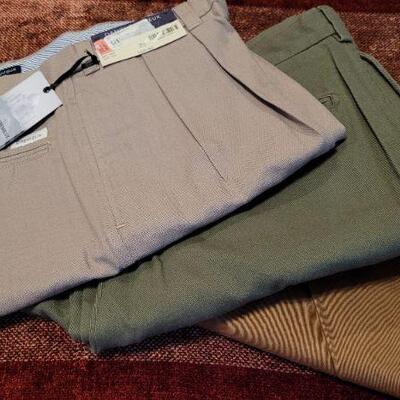Lot 307: (3) New w/ Tags Pairs of Men's Dress Pants (2) & Shorts (2) 