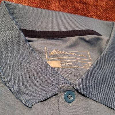 Lot 315: (2) New w/ Tags EDDIE BAUER Size TALL LARGE Outdoor Short Sleeve Shirts 