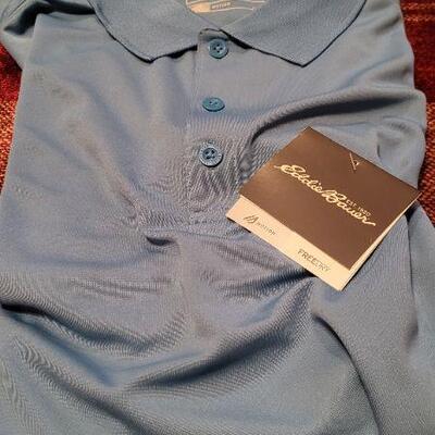 Lot 315: (2) New w/ Tags EDDIE BAUER Size TALL LARGE Outdoor Short Sleeve Shirts 