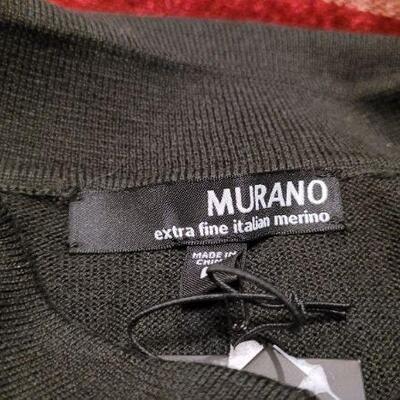Lot 316: (2) New w/ Tags MURANO Size LARGE Sweaters 