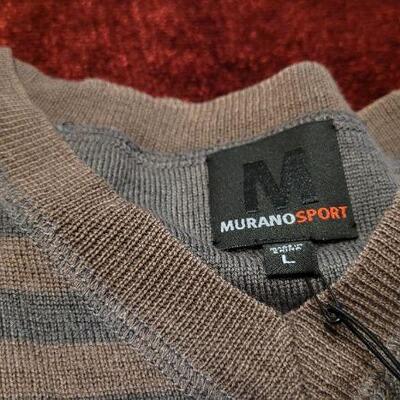 Lot 316: (2) New w/ Tags MURANO Size LARGE Sweaters 