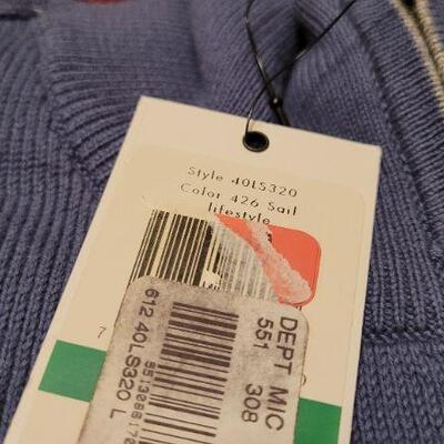 Lot 318: (2) New w/ Tags CALVIN KLEIN Size Large Sweaters 