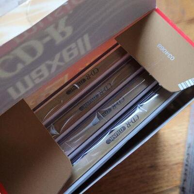 Lot 324: Assorted NEW SEALED Blank Media (CD-R & Cassette Tapes)