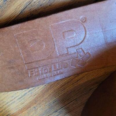 Lot 329: (3) Vintage Back Brace Leather Heavy Duty Weightlifting Belts 