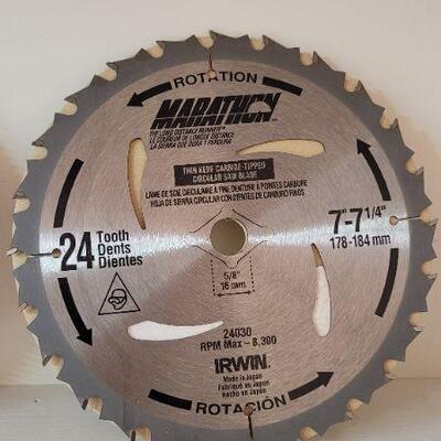 Lot 350: (3) Assorted NEW Saw Blades 