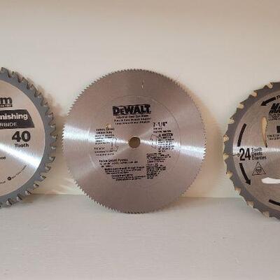 Lot 350: (3) Assorted NEW Saw Blades 