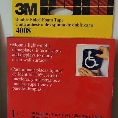 Lot 352: (3) New Packs of 3M Double Sided Foam Tape