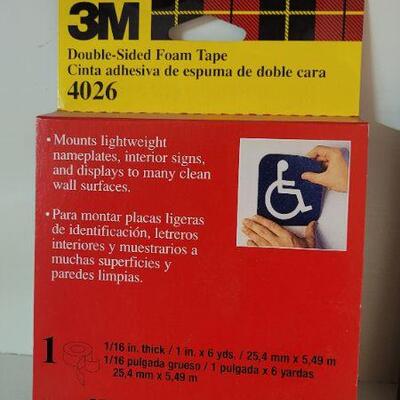 Lot 352: (3) New Packs of 3M Double Sided Foam Tape