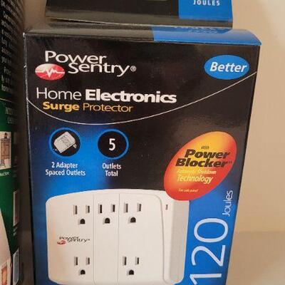 Lot 353: (2) New HOME SAFETY Finds - CARBON MONOXIDE + Surge Protector