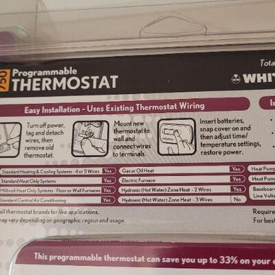 Lot 354: (2) New WHITE-ROGERS 750 Programmable Thermostats