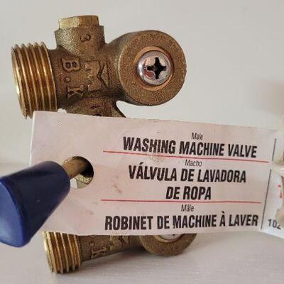 Lot 357: (2) 3/4" x 10" 90M Frostproof Sillcocks + (1) New Washing Machine Valve 