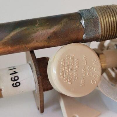 Lot 357: (2) 3/4" x 10" 90M Frostproof Sillcocks + (1) New Washing Machine Valve 