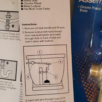 Lot 359: (3) New Toilet Repair Accessories 