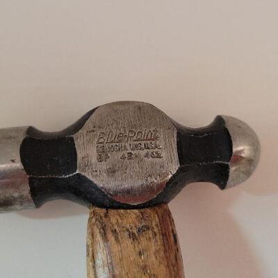 Lot 368: (3) Vintage Wood Handle Repair Tools - Hammers and Wrench