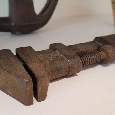 Lot 368: (3) Vintage Wood Handle Repair Tools - Hammers and Wrench