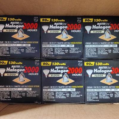 Lot 372: (6) New PHILIPS Master Halogen Floodlights