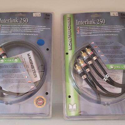 Lot 373: (2) New MONSTER CABLE Interlink 250 Cables