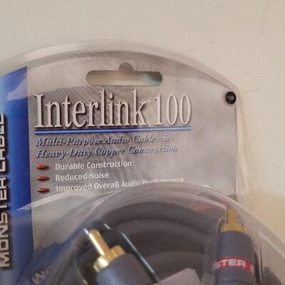 Lot 374: (2) New MONSTER CABLE Interlink 100 Cables