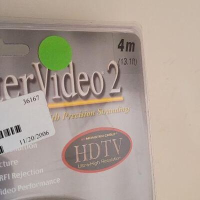 Lot 375: New MONSTER CABLE HDTV RCA Cables 